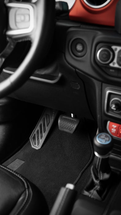 Dead Pedal Foot Rest Pad For Jeep Wrangler JK JL 4XE JT Gladiator 18-25