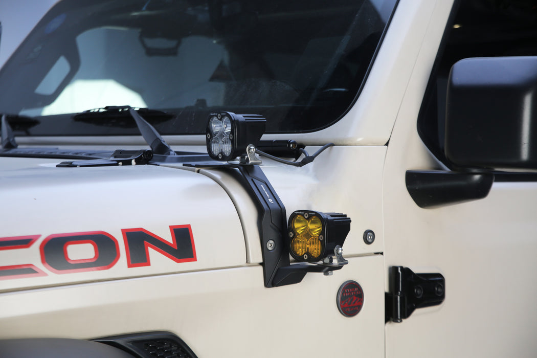 Dual A-Pillar Light Mounting For Jeep Wrangler JL  4XE Jeep Gladiator