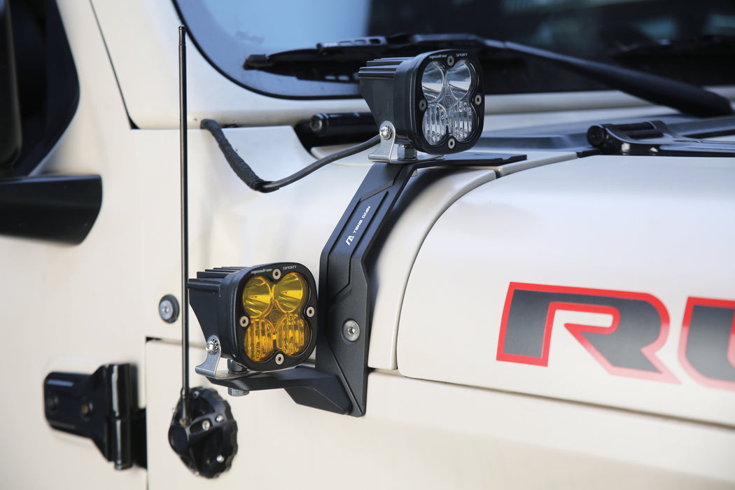 Dual A-Pillar Light Mounting For Jeep Wrangler JL  4XE Jeep Gladiator
