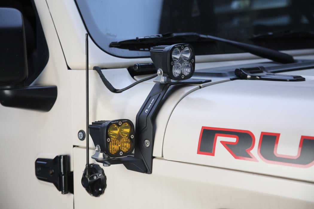 Dual A-Pillar Light Mounting For Jeep Wrangler JL  4XE Jeep Gladiator