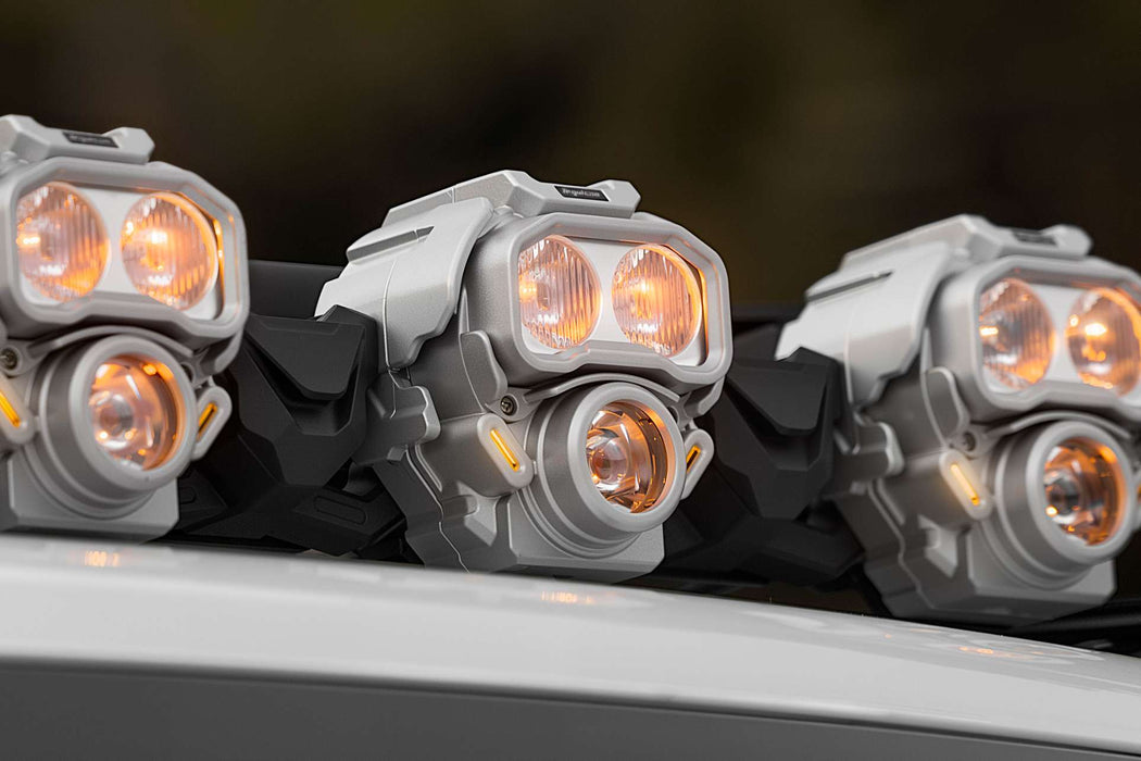 Tequsion Monster 1 Yellow 3 Pods Light Bar Combo
