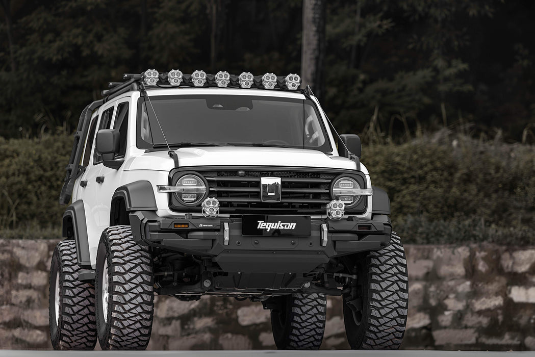 Tequsion Monster 1 Yellow 3 Pods Light Bar Combo