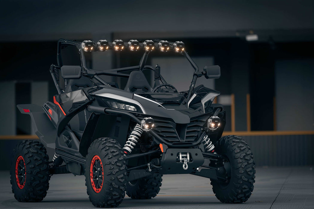 Tequsion 5 Pods Light Bar Combo White LED Pod Light